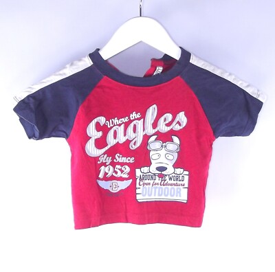 Uffy Uffy Maglia Neonato Manica Corta Rosso 12 Mesi Month 