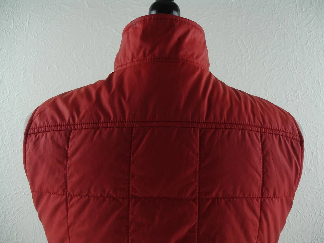 Giubbotto donna S Tory Burch puffer giubbino rosso trapuntato oro bottoni snap isolato