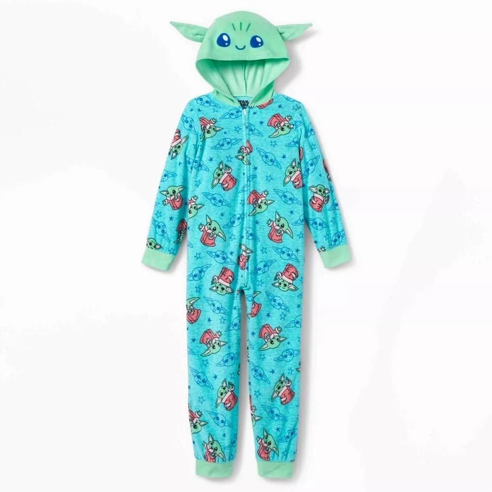Baby yoda one piece pajamas hot sale
