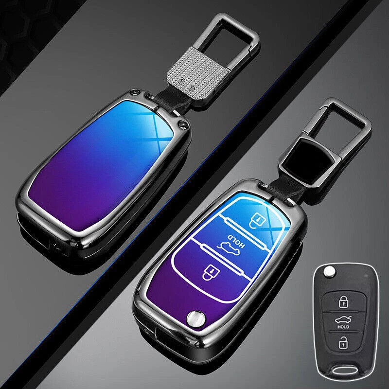 Zinc Alloy TPU Car Smart Key Fob Case Cover Bag For KIA Sportage Rio Rondo Soul Foto 3 de 4