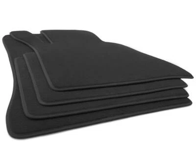 NEU Fußmatte Mercedes W126 S-Klasse Limouisine Original Premium Qualität Schwarz - Bild 1 von 3