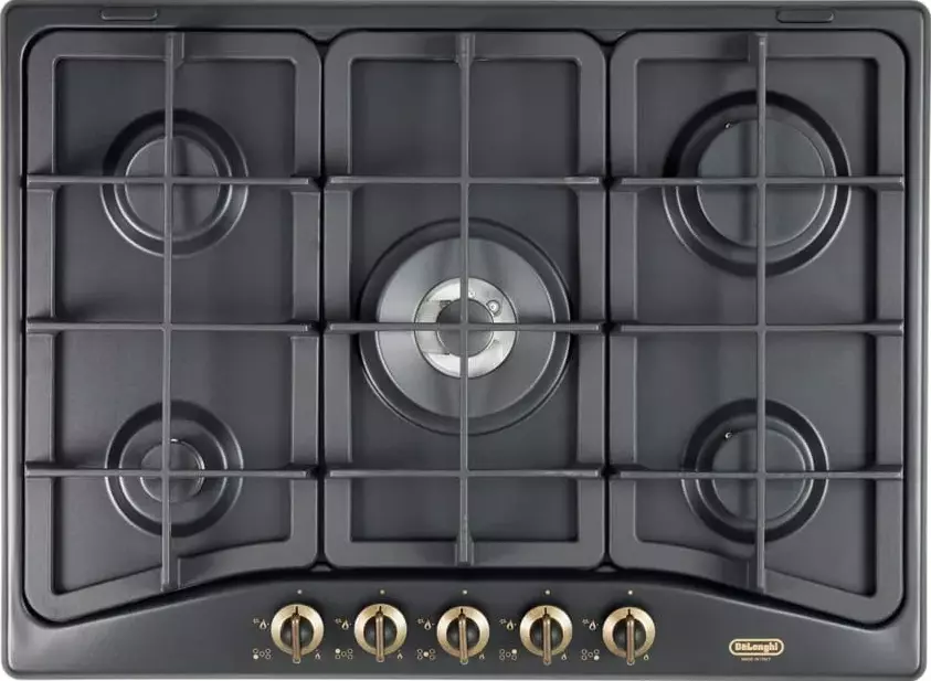 Longhi ANF57PRO Table de Cuisson 5 Feux 1 Triple Couronne Anthracite