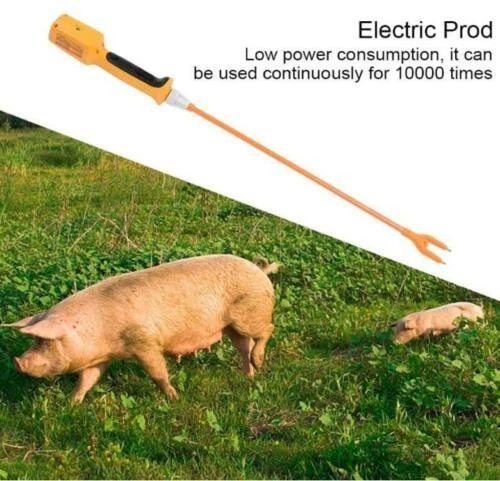 Cattle Prodder Stock Prod with Light Electric Shock Cow Rechargeable 88cm 9000V - Picture 7 of 10