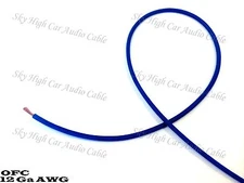 OFC 100 ft 12 Ga AWG Copper Primary Remote Wire BLUE Sky High Car Audio Lead 