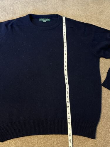 Alan Paine England Lambswool 42 50 Men Blue Pullover Sweater - Picture 4 of 7