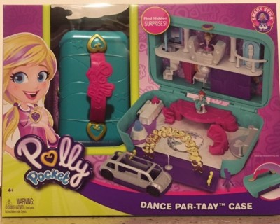 Polly Pocket 2018 DANCE PAR-TAAY CASE PLAYSET HIDDEN IN PLAIN SIGHT NEW