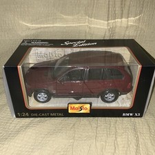 Maisto 1:24 BMW X5 SUV special edition die cast metal model Burgundy