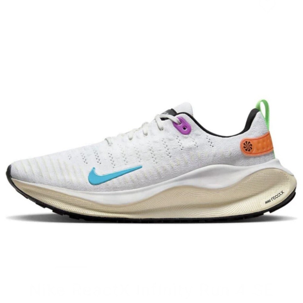 Nike React Infinity Run 4 Off White Multicolor Mens Running Shoes Size 14 FJ1047-100