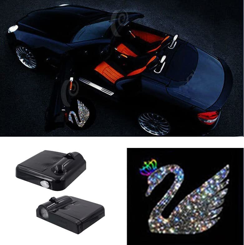 2pcs LED Car Door Welcome Laser Projector Logo Courtesy Ghost