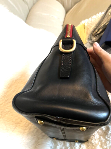 Neu mit Etikett Dooney & Bourke Florentine Cameron Umhängetasche in SCHWARZ - Bild 9 von 20