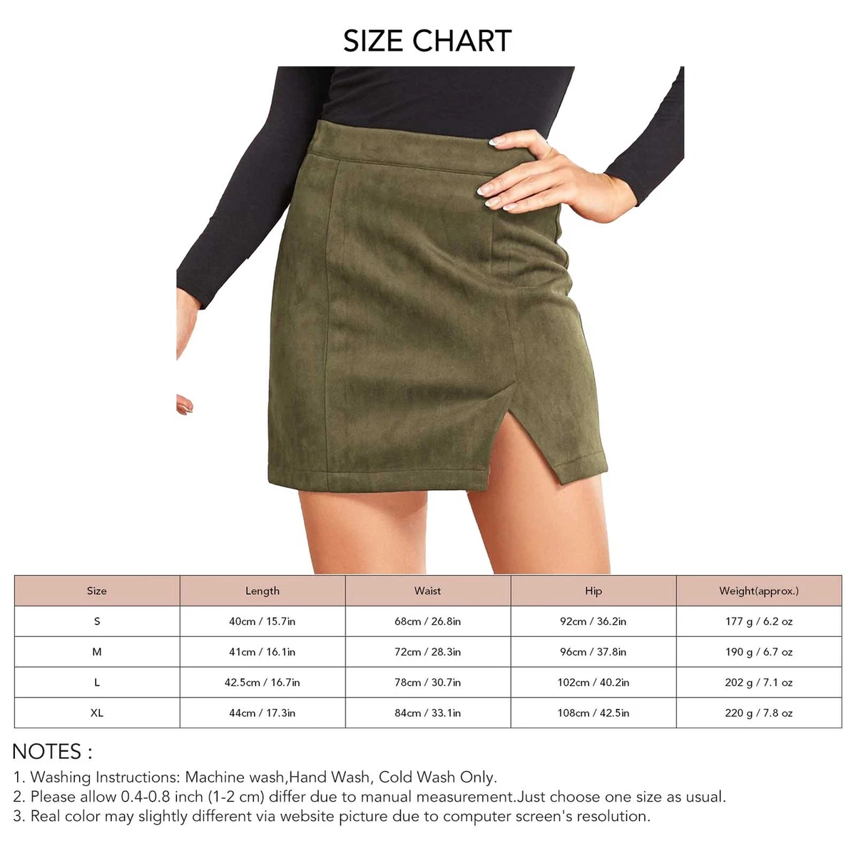 Faux suede green clearance skirt
