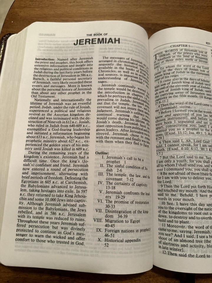 Amplified Bible Classic AMP AMPC 1987 Genuine Burgundy, Leather VG