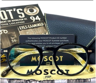 MOSCOT MILZEN 46 22-145 JAPAN LIMITED VII BLACK SUNGLASSES UV CUT 