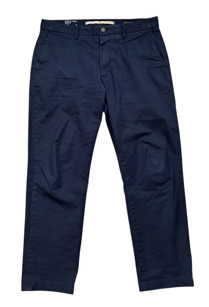 Pantalon De Costume Homme Banana Republic - Coupe Slim Taille 32 X 32 - Lin Bleu Clair - Neuf Avec Étiquettes