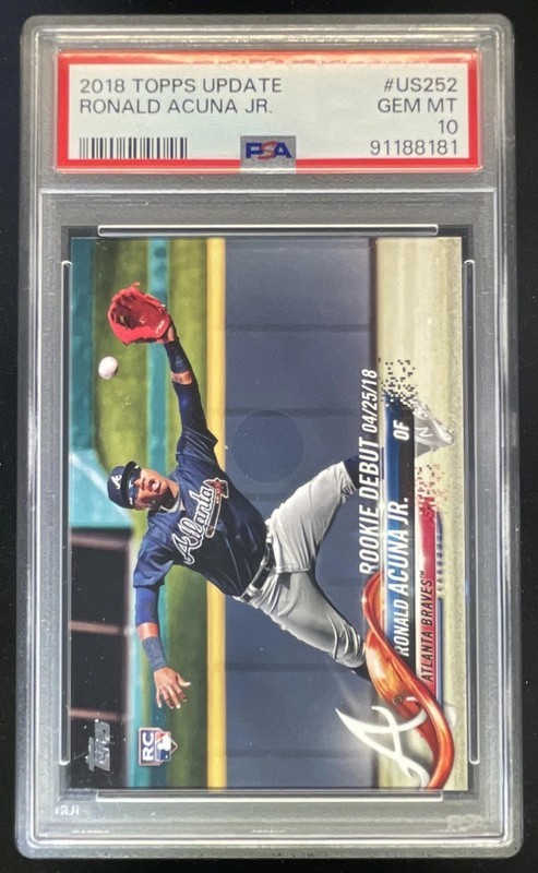 2018 Topps Update #US252 Ronald Acuna Jr. RC PSA 10