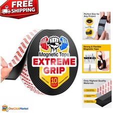 Customizable 10ft Magnetic Tape with Adhesive - Ideal for DIY Crafts