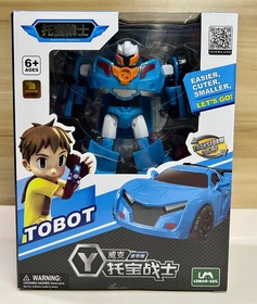 Color Box Tobot Transform Car Action Doll MINI Warrior Car Children's Gift