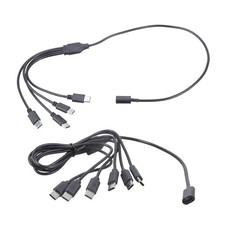 5V 3A USB C Splitter Cable 4/6-Way Adapter Wire For Tablets Power Adapter Phones