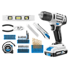 HART HPPK03B 20-Volt 3/8-inch Drill/Driver Project Kit, Generation 2, (1) 1.5Ah