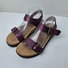 Revitalign Excursion Adjustable Women's Comfort Sandal Sugar Plum Metallic Sz 10