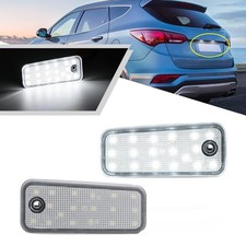2x License Number Plate Light Tag Lamp For Hyundai Santa DM Grand Santa Fe NC