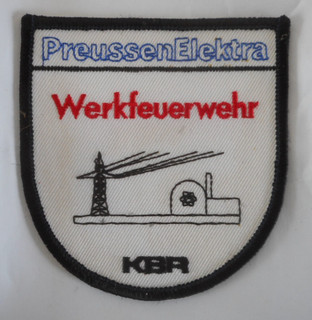 Ärmelabzeichen Werkfeuerwehr PreussenElektra Kernkraftwerk Brokdorf Schleswig H.