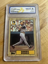 1987 Topps - Barry Bonds #320 (RC) WCG 10