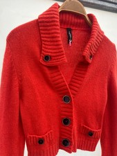 Marc Cain  Träumchen schöne rote kurze Strickjacke Jacke  N2  34, 36
