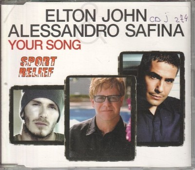 Elton John and Alessandro Safina Your Song CD UK Mercury 2002 single promo - has