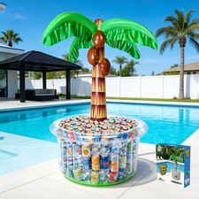 Inflatable Palm Tree Cooler 60" Inflatable Pool Party Bar Inflatable Serving Bar