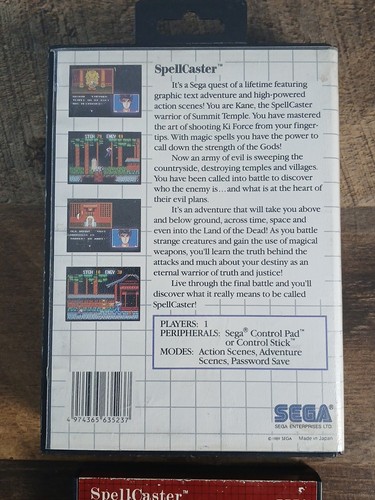 SpellCaster (Sega Master, 1989) No Manual - Tested - Picture 4 of 6