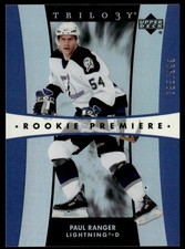 2005-06 Upper Deck Trilogy Paul Ranger Rookie 785/999 Tampa Bay Lightning #308
