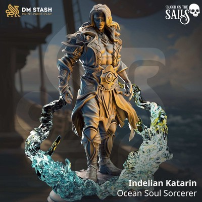 Elf Sorcerer Tabletop Miniature   Indelian Katarin | Qumi
