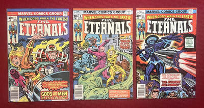Eternals Lot #6 FN/VF, #8 VF, #11 VF  (Marvel Comics December 1976)