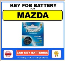 Key Fob Battery Mazda CX-30 2020-2025  Eunicell CR2032
