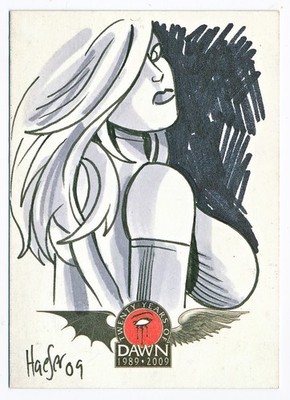 Dynamic Forces Dawn 20th Anniversary Sketch Card Incentive by Ken Haeser #NNO