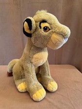 Vintage Disney Lion King Simba plush stuffed animal 13" tall tag sewn eyes