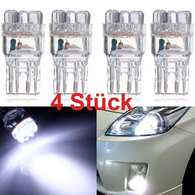 4x W21/5W T20 Birne DC 12V Tagfahrlicht Standlicht Rückfahrlicht Lampen DRL Weiß