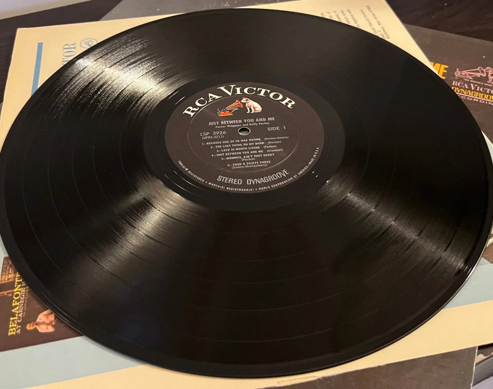 PORTER WAGONER & DOLLY PARTON - Just Between You & Me- 12" Vinyl Record LP - VG+ Foto 3 de 3