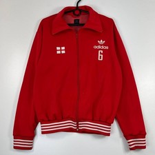 Adidas Originals England Track Jacket Zip 681145 Red Vintage Mens Size M