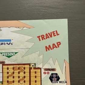 Magic of Scheherazade CUL-AS-US NES Nintendo Insert Poster / Map Only