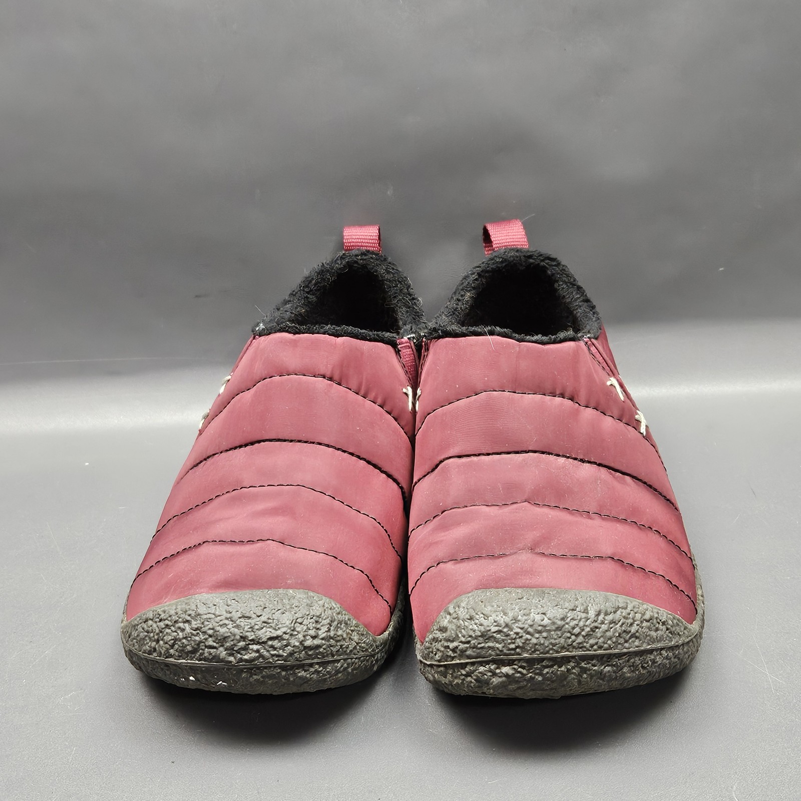 Scarpe Keen Howser II donna 7 bordeaux slip on trapuntate foderate in pile invernali