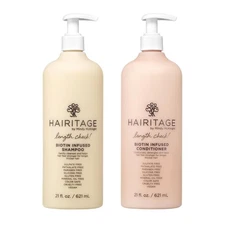 Hairitage Biotin + Castor Oil Shampoo and Conditioner Set - Volume +... 