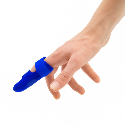 Triggerfinger mit Metallstützschiene Glätteisen Korrektor Bandage Schutz