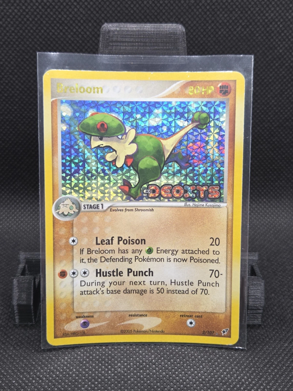 Pokemon Breloom 3/107 Rev Holo Pokemon Card EX Deoxys