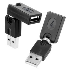 2 Pack USB 90 Degree Adapter, USB Male to Female USB2.0 Adapter