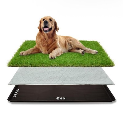 Dog Grass Large Potty Patch, Dog Litter Boxes Artificial Grass Bathroom Turf ...