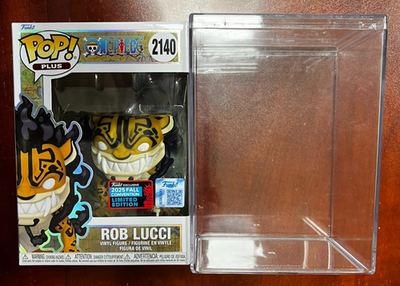 Funko Pop! One Piece: Rob Lucci #2140 NYC CC2025 + Premium Pop