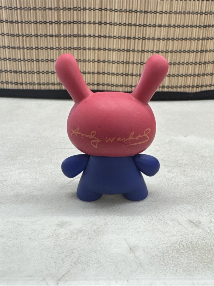 Kidrobot Andy Warhol Dunny Series 2 MAO 3" Mini Vinyl Art Figure Red & Blue - Image 2 of 4