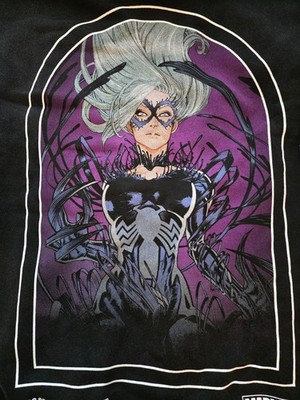 Darc Sport x Marvel Black Cat Venom Pullover Crewneck Black Size